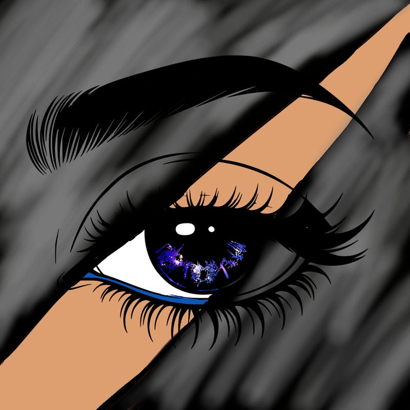 eye closed realistic