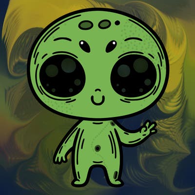 alien cute