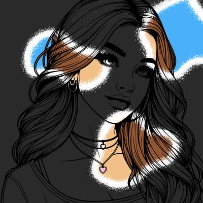 detailed realistic girl