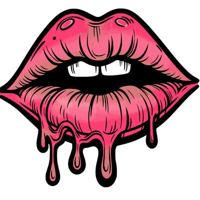 lips that look realistic and drip