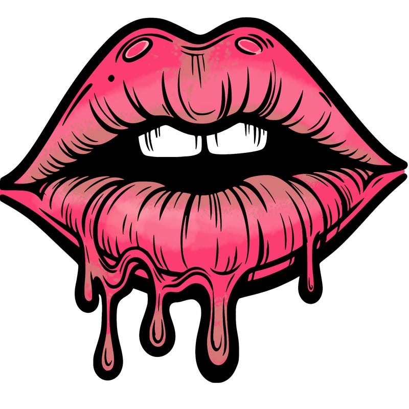 lips that look realistic and drip