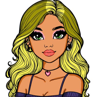 realistic pretty girl