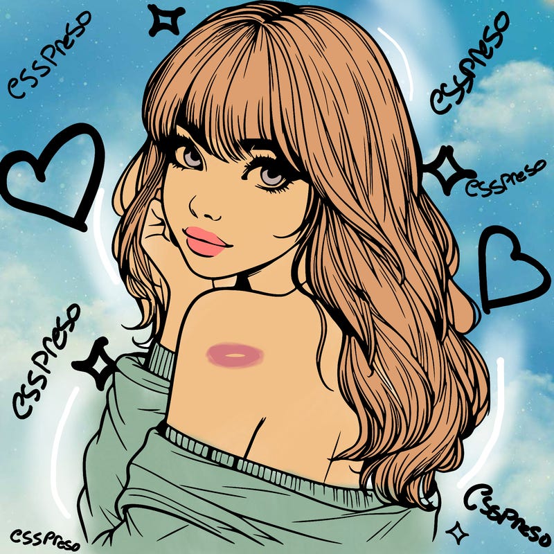 realistic girl with bangs looking over her shoulder