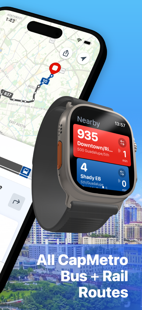 Austin Transit: CapMetro Times - Navigation App | MWM