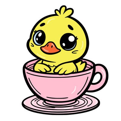 duck in a cup