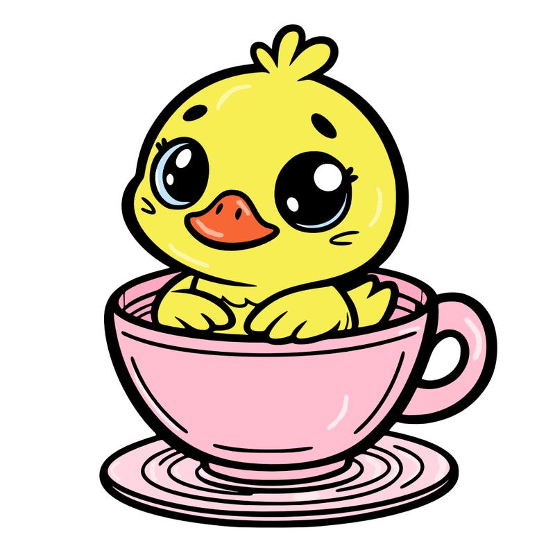 duck in a cup
