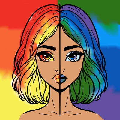 realistic girl split