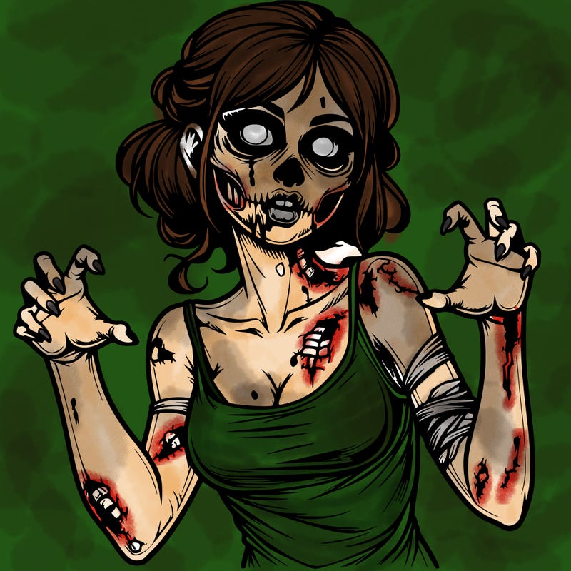 realistic zombie girl
