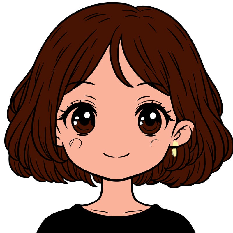 a girl with short hair