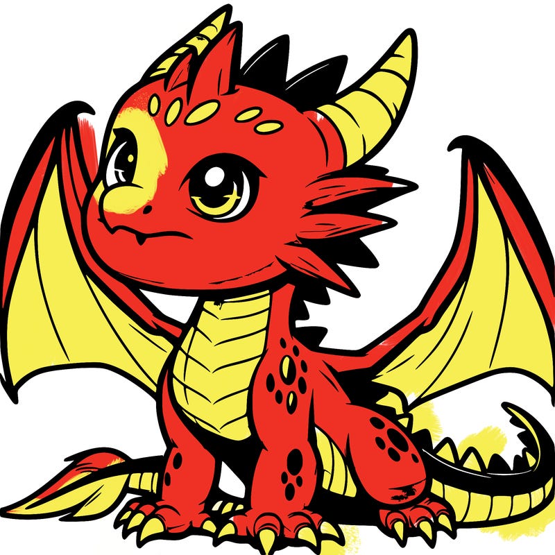 fierce baby night dragon