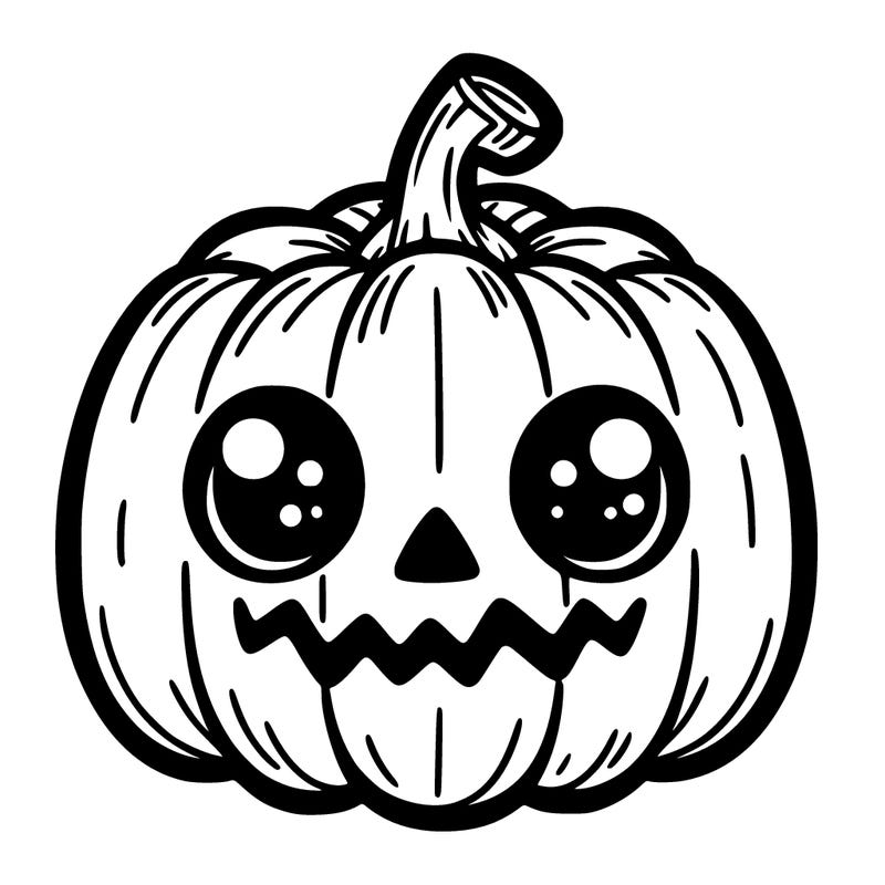 scary cute pumpkin