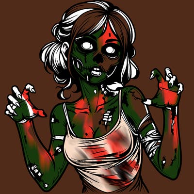 realistic zombie girl