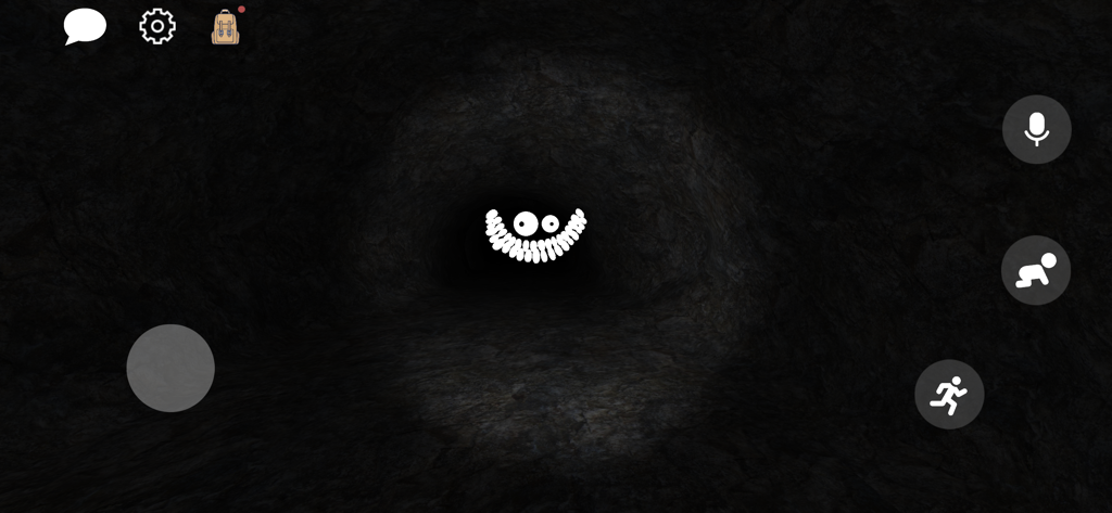 Noclip 2 : Survival Online - Una cara espeluznante y brillante en un túnel oscuro de Noclip 2 Survival Online