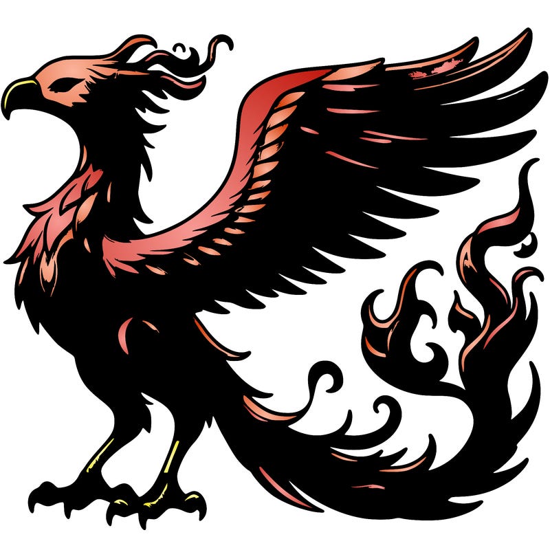 realistic fire phoenix