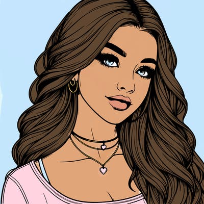 detailed realistic girl