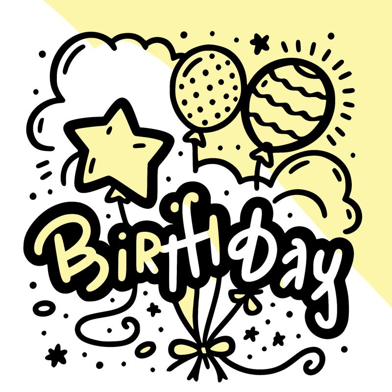 birthday words with ballon’s