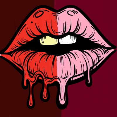 lips that look realistic and drip