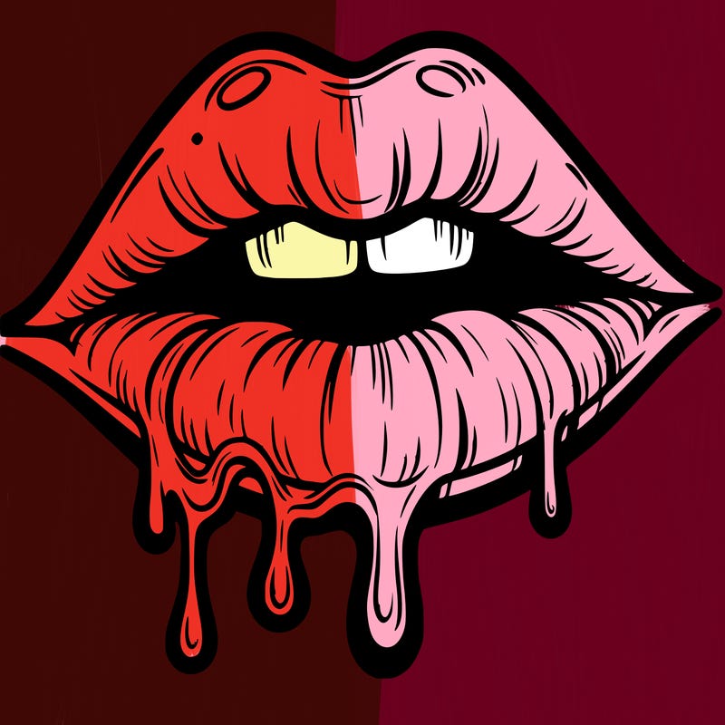 lips that look realistic and drip