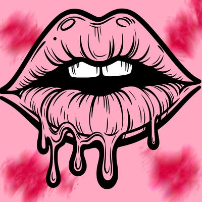 lips that look realistic and drip