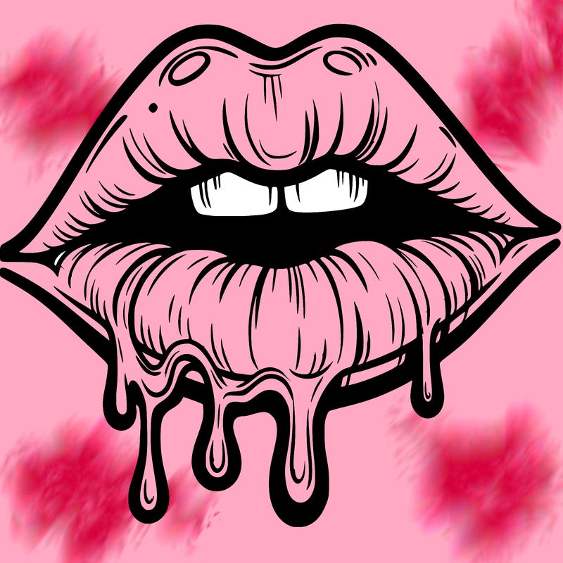 lips that look realistic and drip