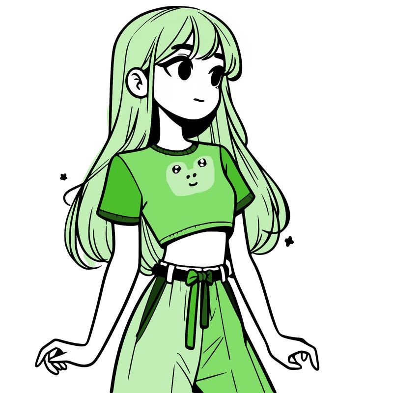 girl in a cute crop top