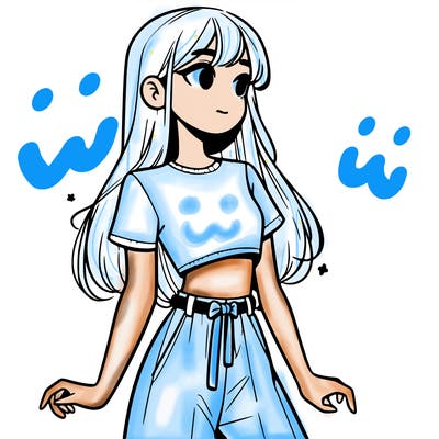 girl in a cute crop top