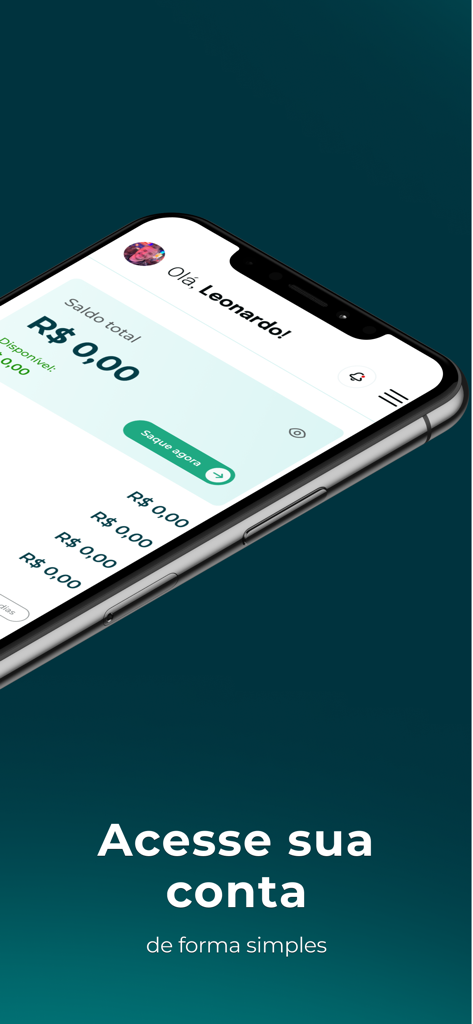 PerfectPay mobile app interface showing a business dashboard with account balance and sales data