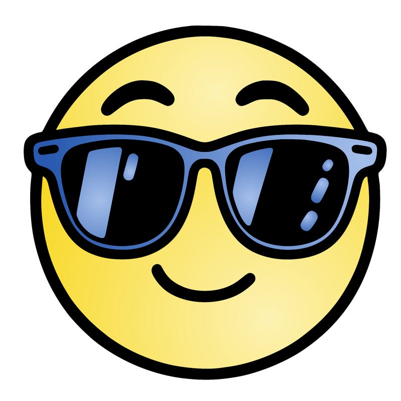 emoji with sunglasses