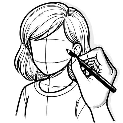 drawing a realistic person