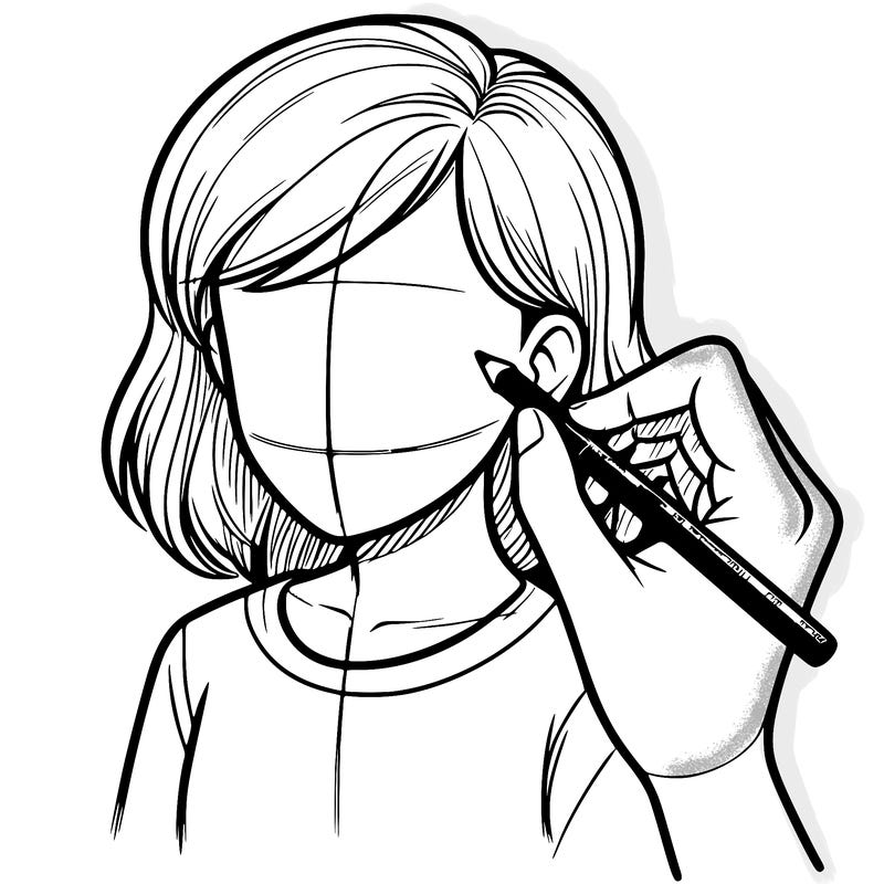 drawing a realistic person