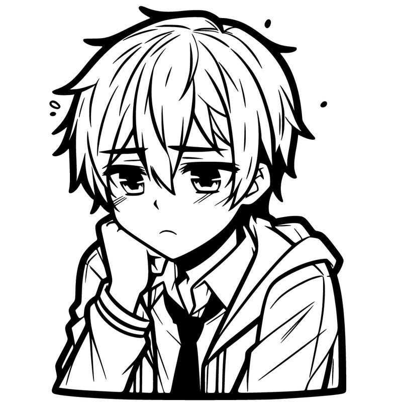 anime depressed boy