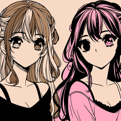 beautiful manga girl