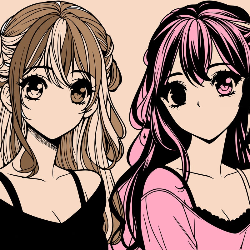 beautiful manga girl