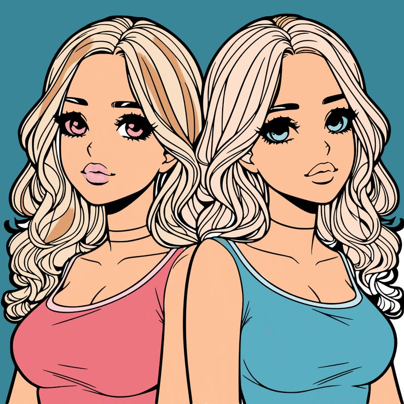 realistic twin sisters