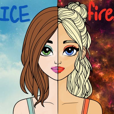 realistic girl split