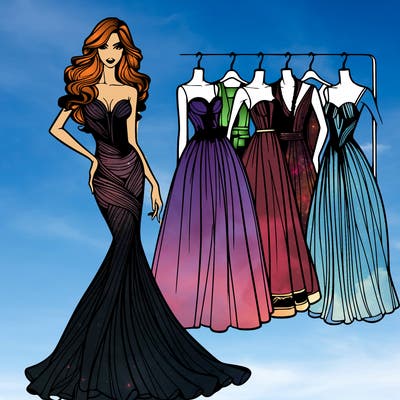 fashion models dresses