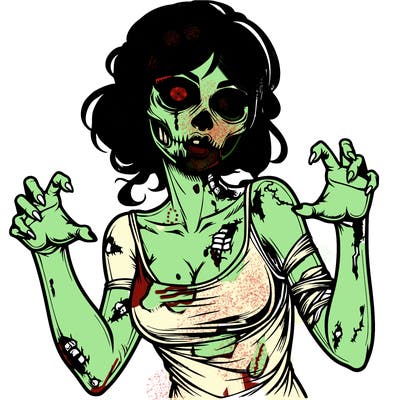 realistic zombie girl