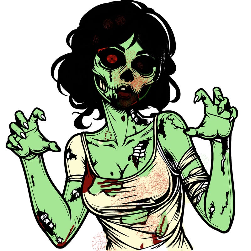 realistic zombie girl