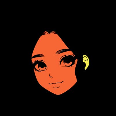 realistic pretty girl with hair in bun