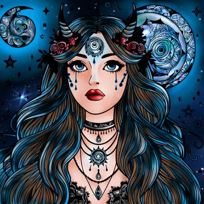 realistic mystical girl