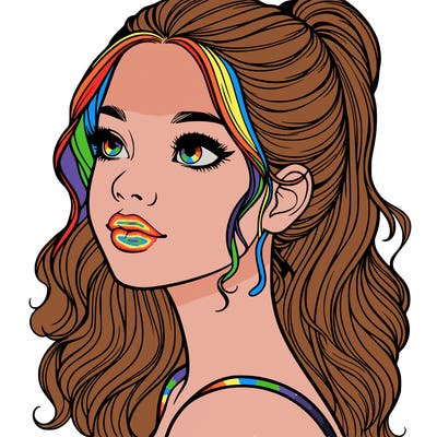 beautiful realistic girl