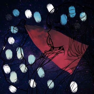 a realistic girl spray, painting