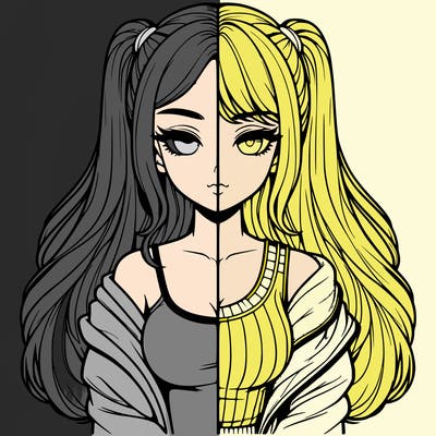 realistic girl split