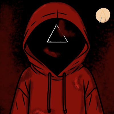 faceless girl in hoodie