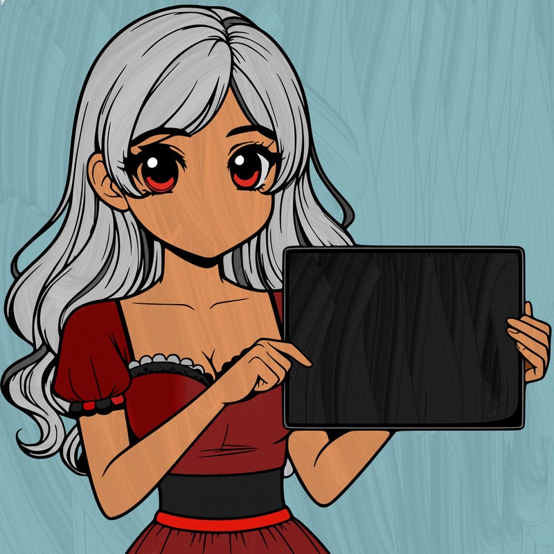 realistic pretty girl holding blank sign