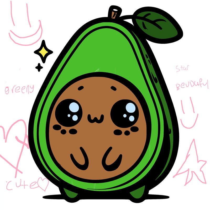 cute avocado