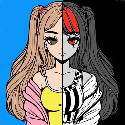 realistic girl split