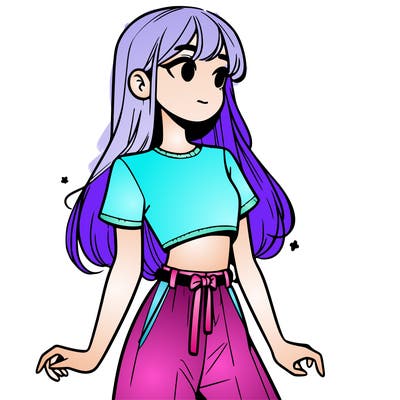 girl in a cute crop top