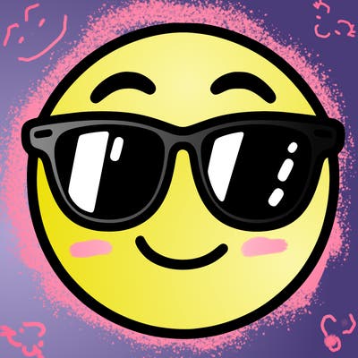 emoji with sunglasses