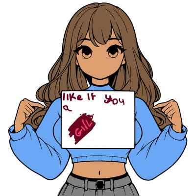 girl holding a blank sign in a long sleeve crop top